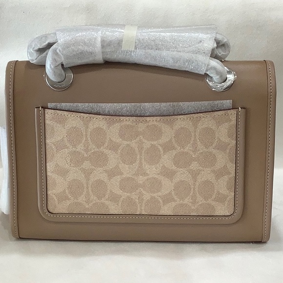 NEW👜COACH Parker Signature Leather Shoulder Bag - Picture 4 of 16